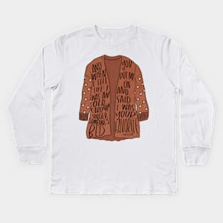 Cardigan Kids Long Sleeve T-Shirt